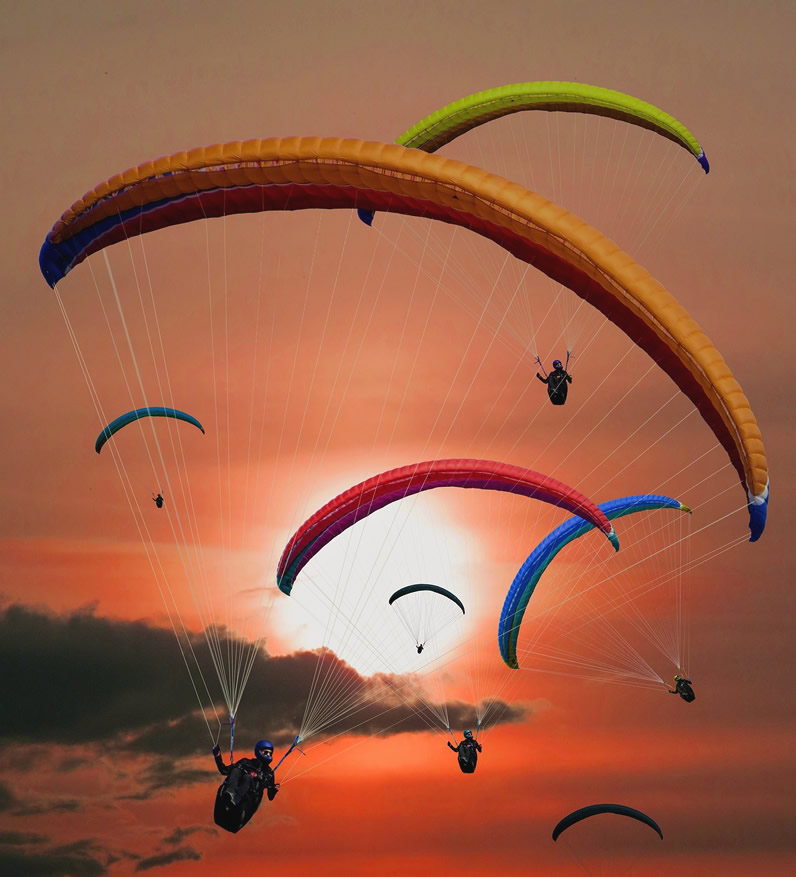 Parapente en la Sierra de los Padres